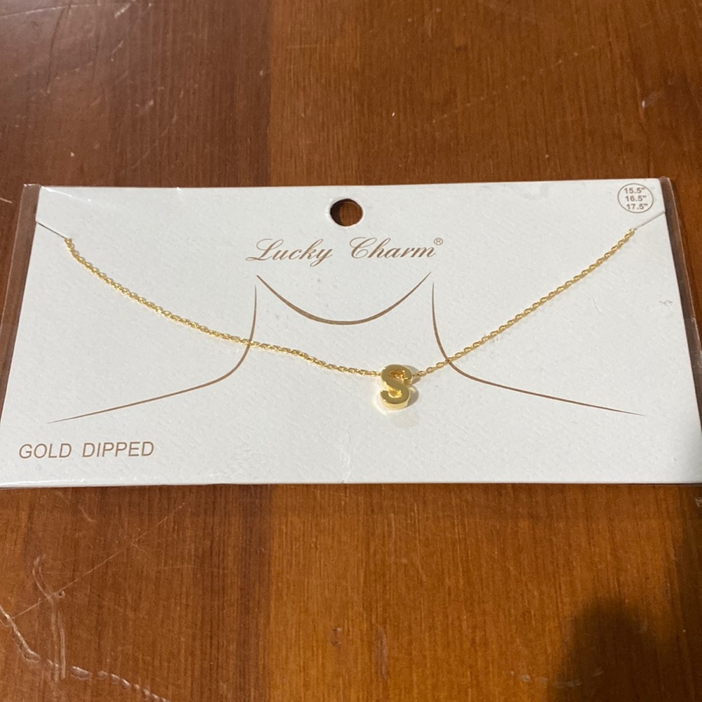 Initial Necklace “S”